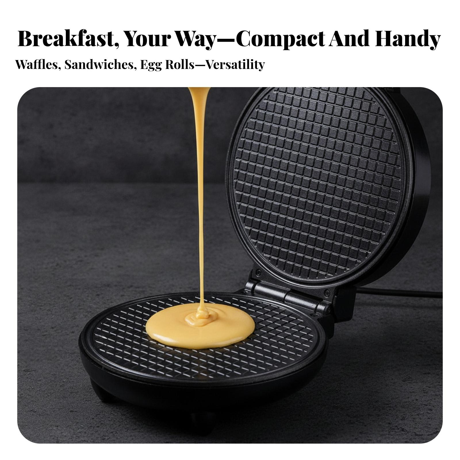 Waffle Cone Maker - Roestvrijstalen elektrische conemaker bakmachine voor zelfgemaakte