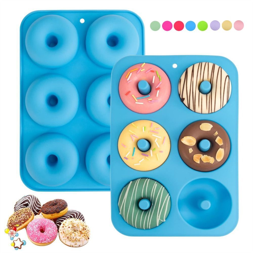 Donut Mold Silicone - Nieuwe siliconen donutvorm, hittebestendig, antiaanbak, cakevorm,