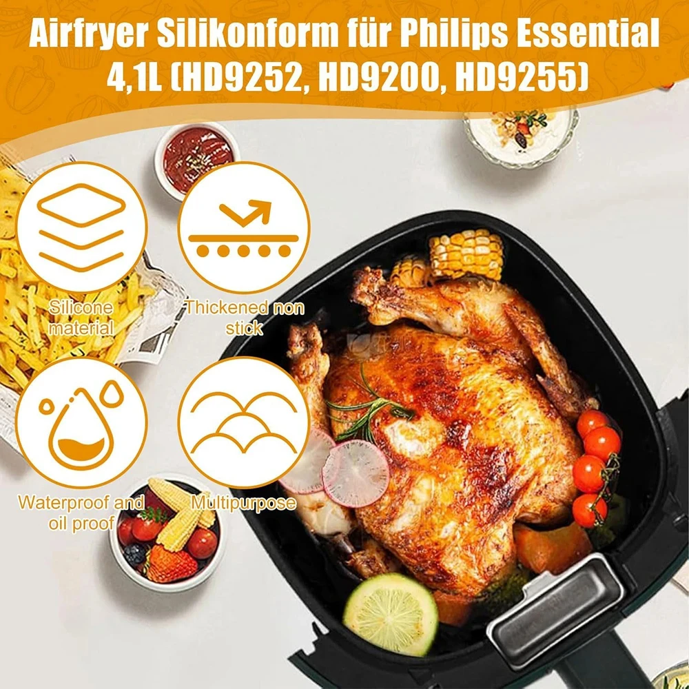 17 cm siliconen bakvorm voor d - Philips Air Fryer Hd9252 recensie en prijs