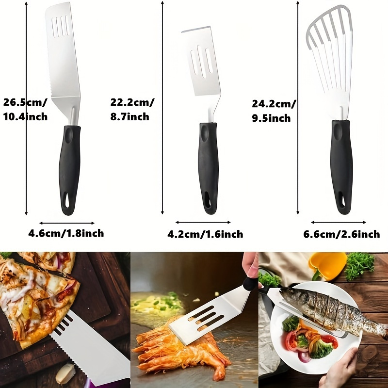 3-delige mini roestvrijstalen  - Okonomiyaki Spatula recensie en prijs