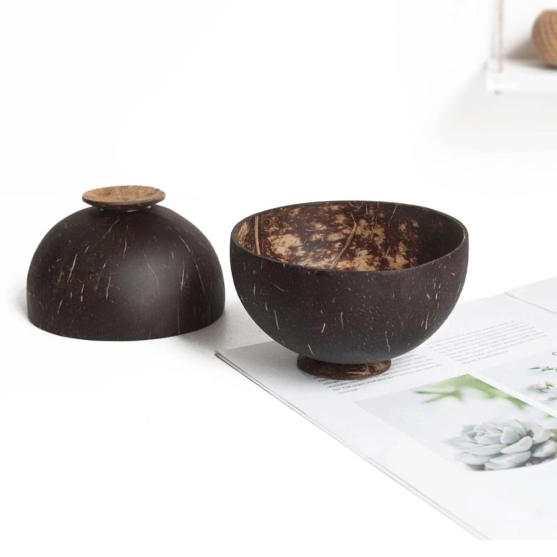 1Pcs Natuurlijke Kokosnoot Kom - Dim Sum Basket recensie en prijs
