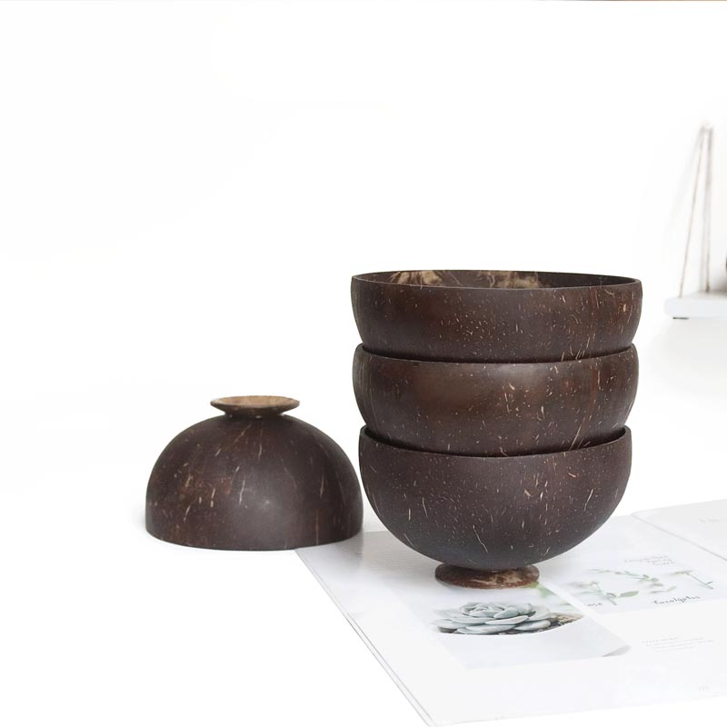 1Pcs Natuurlijke Kokosnoot Kom - Dim Sum Basket recensie en prijs
