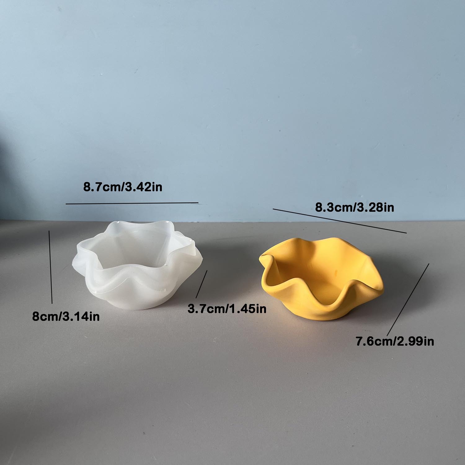Creatieve gebogen rand kaarsen - Potsticker Mold recensie en prijs